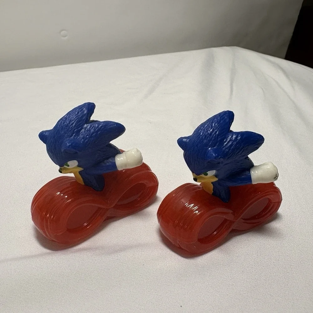 Set Of 2- 2022 McDONALD'S‎ Sega Sonic 2 The Hedgehog HAPPY MEAL TOYS